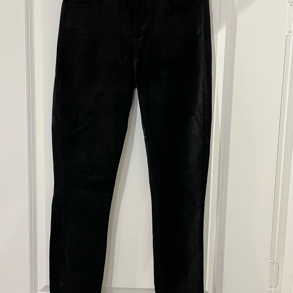 Paige black velvet jeans size 27